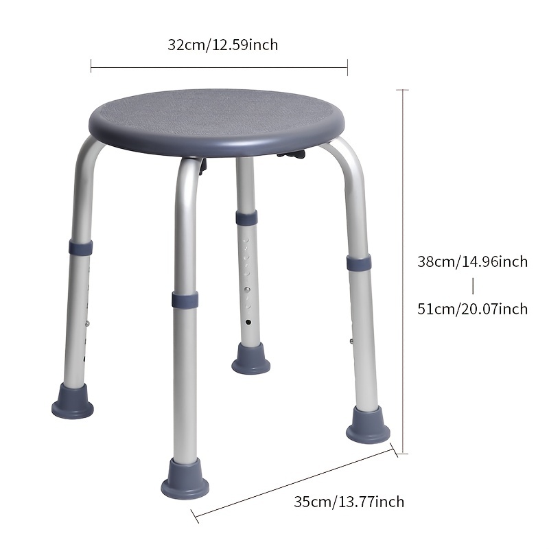 Adjustable Bath Stool for Safety and Stability